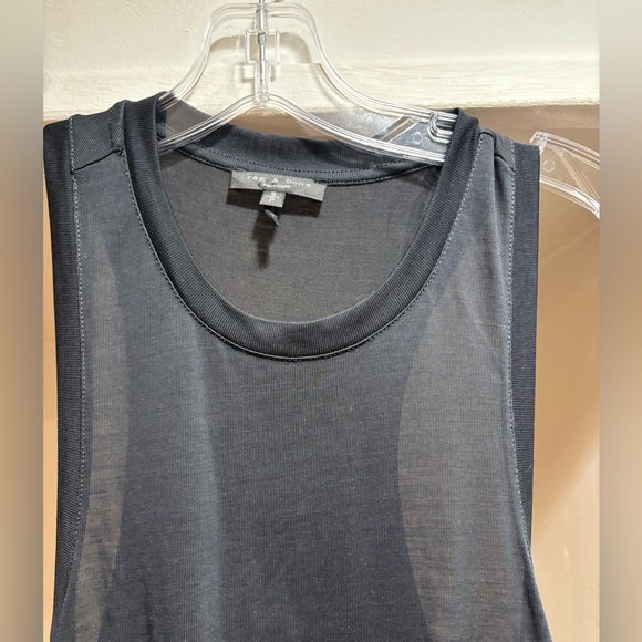 rag & bone Black Rower Belted Midi Dress Size Small - Picture 5 of 9